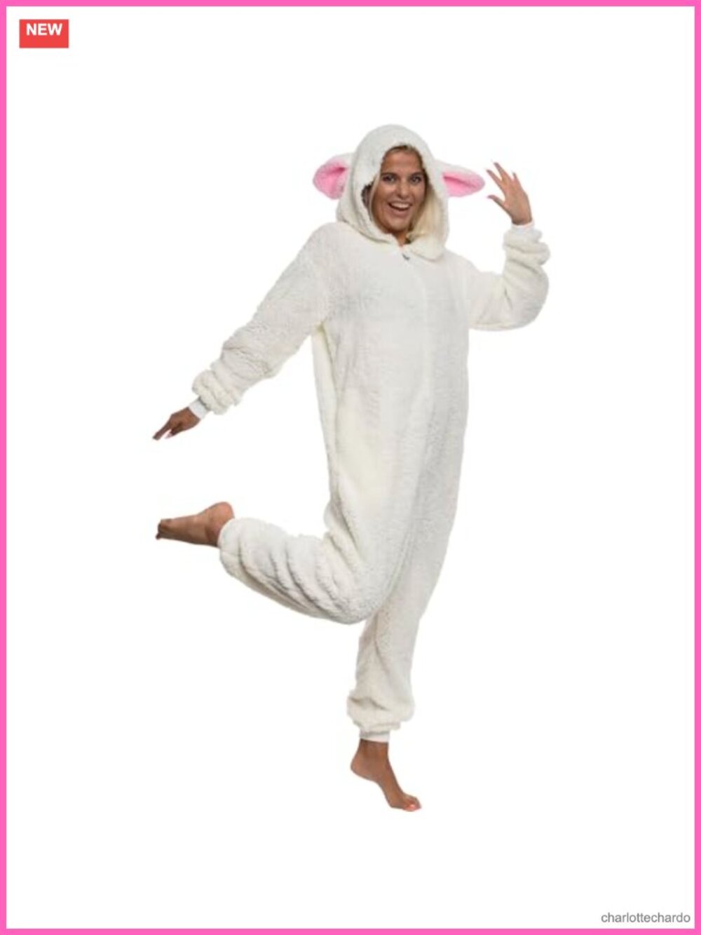 Women's Sherpa Onesie Adult Animal Costume Plush Cosplay Suit
